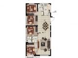学府里_4室2厅3卫 建面128平米