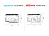 观澜公馆_1室1厅1卫 建面45平米