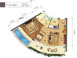 易水湾_1室1厅1卫 建面63平米