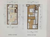 龙海滨海康桥_2室2厅2卫 建面58平米
