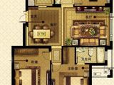 兆通悦府_3室2厅2卫 建面120平米
