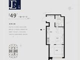 润德中心_1室1厅1卫 建面49平米