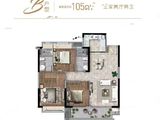远洋红星长沙天铂_3室2厅2卫 建面105平米