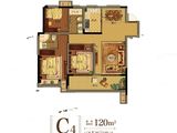 庐江美的城_3室2厅2卫 建面120平米