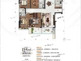 碧桂园城市之光_4室2厅2卫 建面135平米