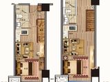 龙杰铭筑_2室2厅2卫 建面41平米