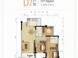 优品道珑玺湾_3室2厅2卫 建面102平米