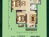 伴山伴岛_2室2厅1卫 建面86平米