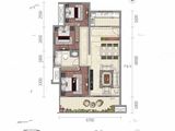 曲江新鸥鹏教育城_3室2厅1卫 建面90平米