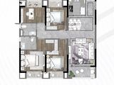 合颂兰亭花园_4室2厅2卫 建面129平米