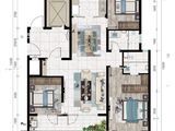 万科城_3室2厅2卫 建面127平米