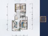 金龙和玺二期_3室2厅1卫 建面91平米