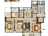 云海新语花园_4室2厅1卫 建面129平米
