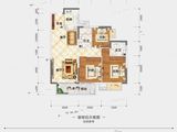 大唐世茂锦绣世家_3室2厅2卫 建面93平米