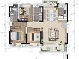 中建长投葛店之星双创谷_3室2厅2卫 建面116平米