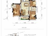 优筑紫御天成_3室2厅2卫 建面88平米