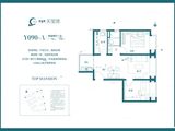 碧桂园天玺湾_2室2厅1卫 建面78平米