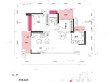 牧云溪谷和悦府_2室2厅1卫 建面72平米