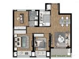 雅居乐远洋公园里_3室2厅1卫 建面89平米