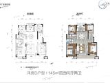 保利云上_4室2厅2卫 建面145平米