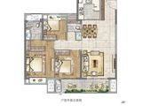 招商丨海翼文璟苑_3室2厅2卫 建面110平米
