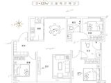远洋凤栖翰林_3室2厅2卫 建面123平米