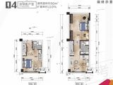 771广场_2室2厅2卫 建面50平米