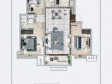 碧桂园凤凰湾_3室2厅2卫 建面109平米