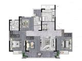 中天蓝光桃李府_4室2厅2卫 建面125平米