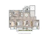 景瑞湖滨天誉_4室2厅2卫 建面125平米