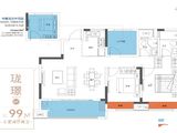 国兴三巽翡翠熙岸_3室2厅2卫 建面99平米