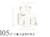 保利和唐悦色_3室2厅2卫 建面105平米