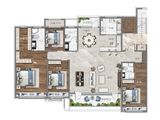 九巨龙幸福里_4室2厅3卫 建面212平米