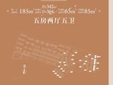 南宁五象智慧健康城_5室2厅5卫 建面185平米