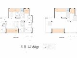 长房国际广场_4室2厅2卫 建面186平米