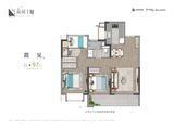 公园上城_3室2厅1卫 建面97平米