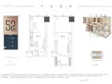 碧桂园东港国际_1室1厅1卫 建面52平米