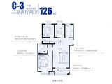 复旦科技园_3室2厅2卫 建面126平米
