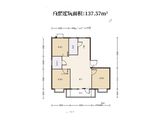 珠山万年国际颐养社区_3室2厅1卫 建面137平米