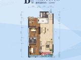 华洲园荆门中心_3室2厅2卫 建面114平米