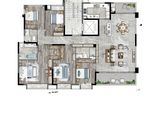 建发养云_5室2厅3卫 建面213平米