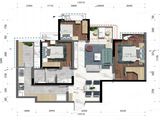 锦绣雅居里_3室2厅1卫 建面94平米