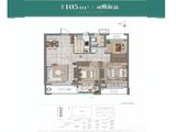 威高七彩城云山郡_3室2厅1卫 建面105平米