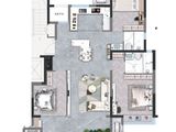 保利公园上城_3室2厅2卫 建面115平米