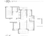 招商虹桥璀璨时代_3室2厅1卫 建面89平米