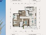 碧桂园伴山云境花园_4室2厅2卫 建面120平米