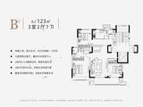 美高云栖_3室2厅2卫 建面123平米