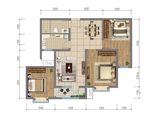 和安新境_3室2厅1卫 建面92平米