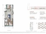 港悦城嘉悦_3室2厅2卫 建面107平米