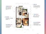 珠海北站宝龙城_2室2厅1卫 建面67平米